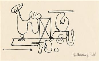 ILYA BOLOTOWSKY (1907 - 1981, RUSSIAN/AMERICAN) Untitled, Biomorphic Abstraction), and Untitled, (Pair)